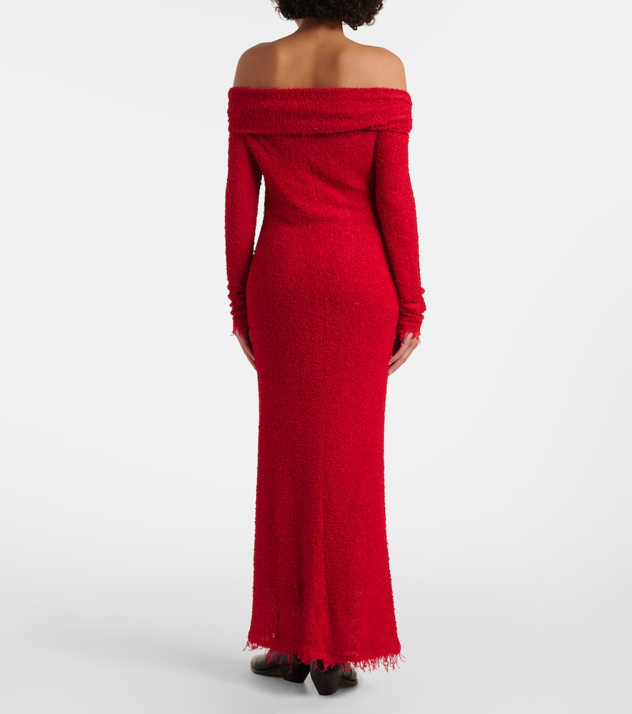 Ormany jersey bouclé maxi dress