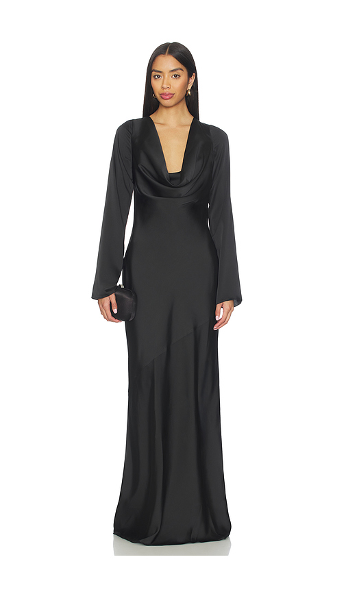 Lovers and Friends Natalia Gown in Black. - S also in