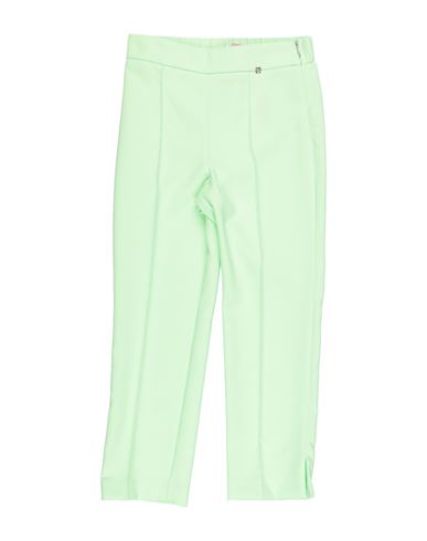 Kid Girl Pants Light green Size 12 Polyester, Elastane