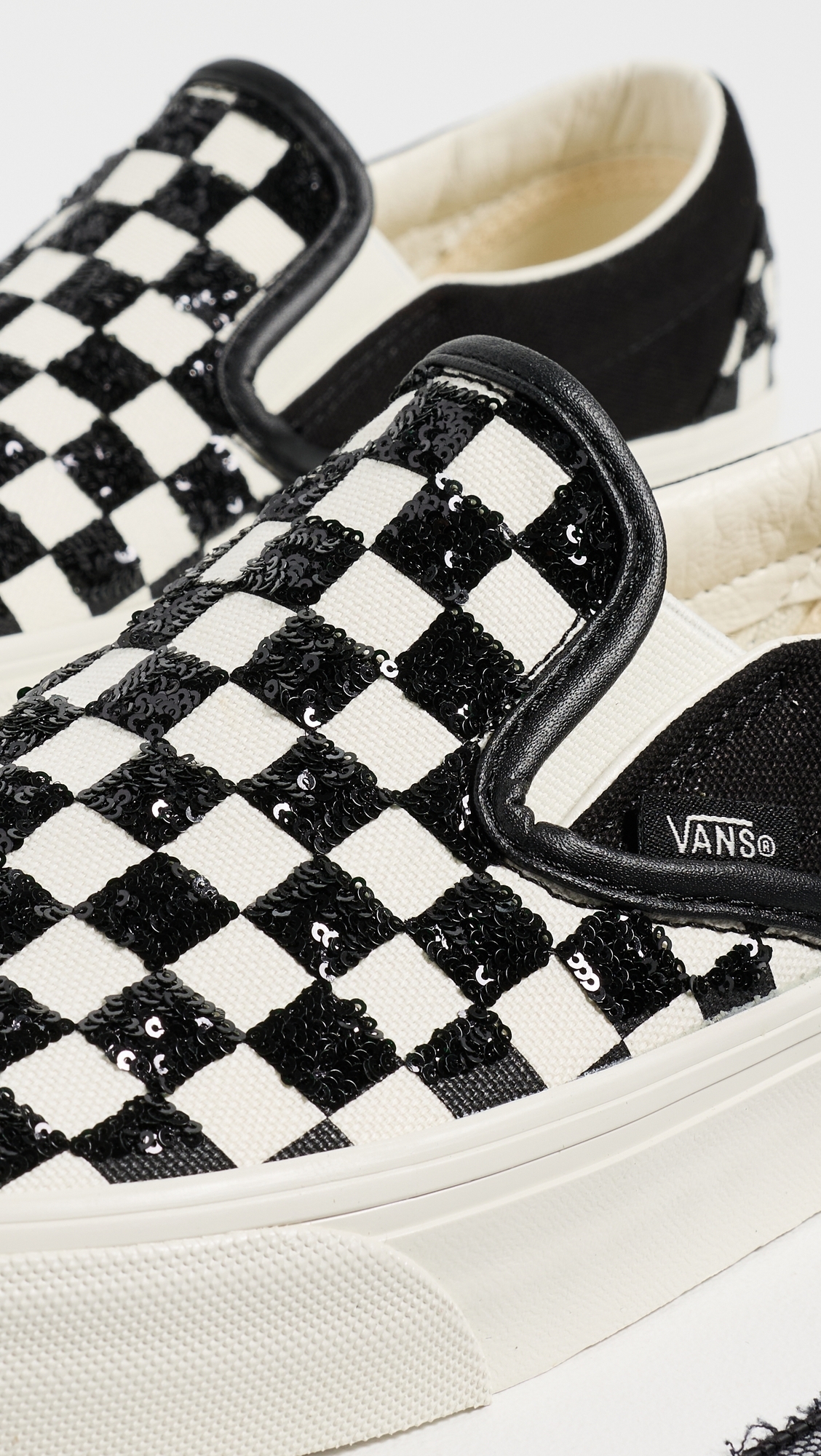 Classic Slip On Sneakers Beaded Checkerboard W