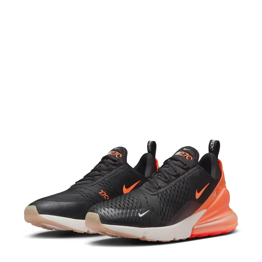 Air Max 270 AH8050-030 Sneakers Mens Black Orange Running Shoes RHS6259