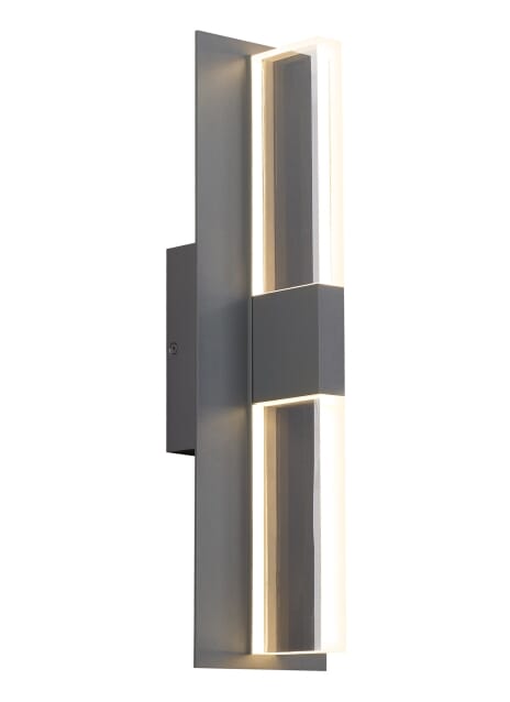 Tech Lyft 19" Outdoor Wall Light in Charcoal - 700OWLYT82718DHUNVSLF