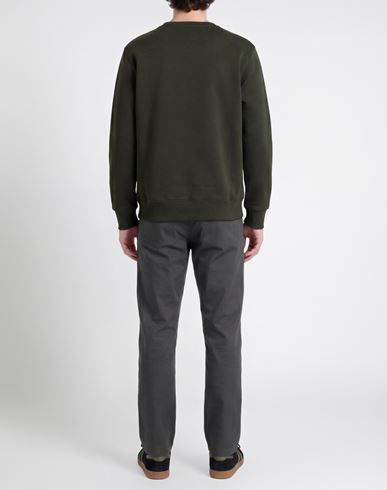 Man Sweatshirt Military green Size M Cotton, Polyester
