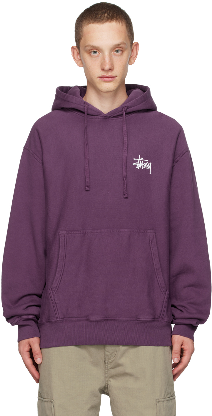 Purple Printed Hoodie