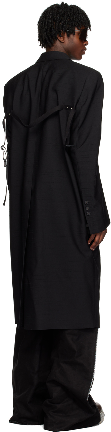 Rick Owens Black Tatlin Coat