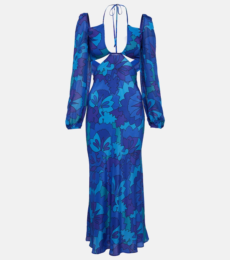 Kamilla printed georgette maxi dress