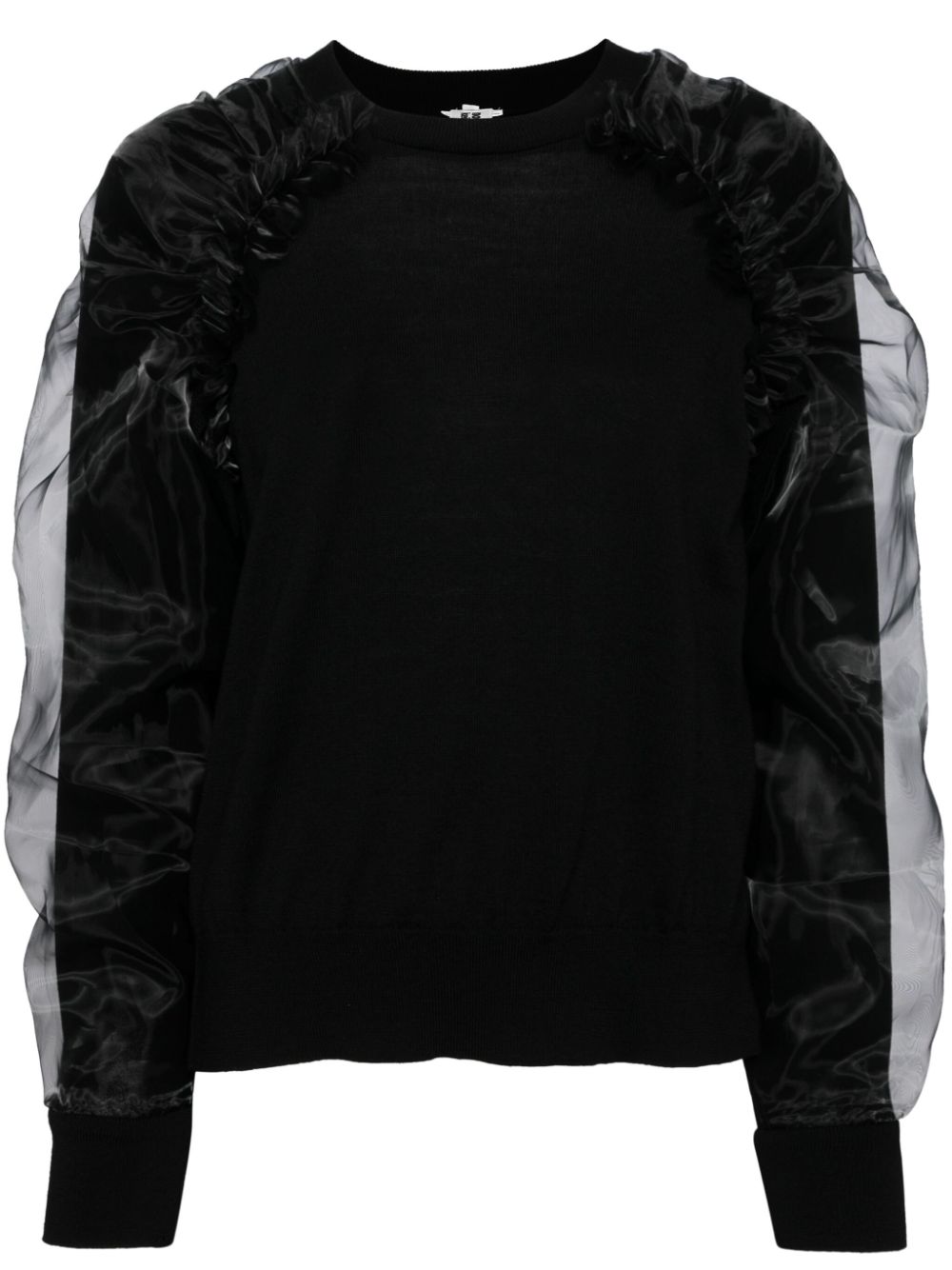 Cut-out detailing jumper - Black