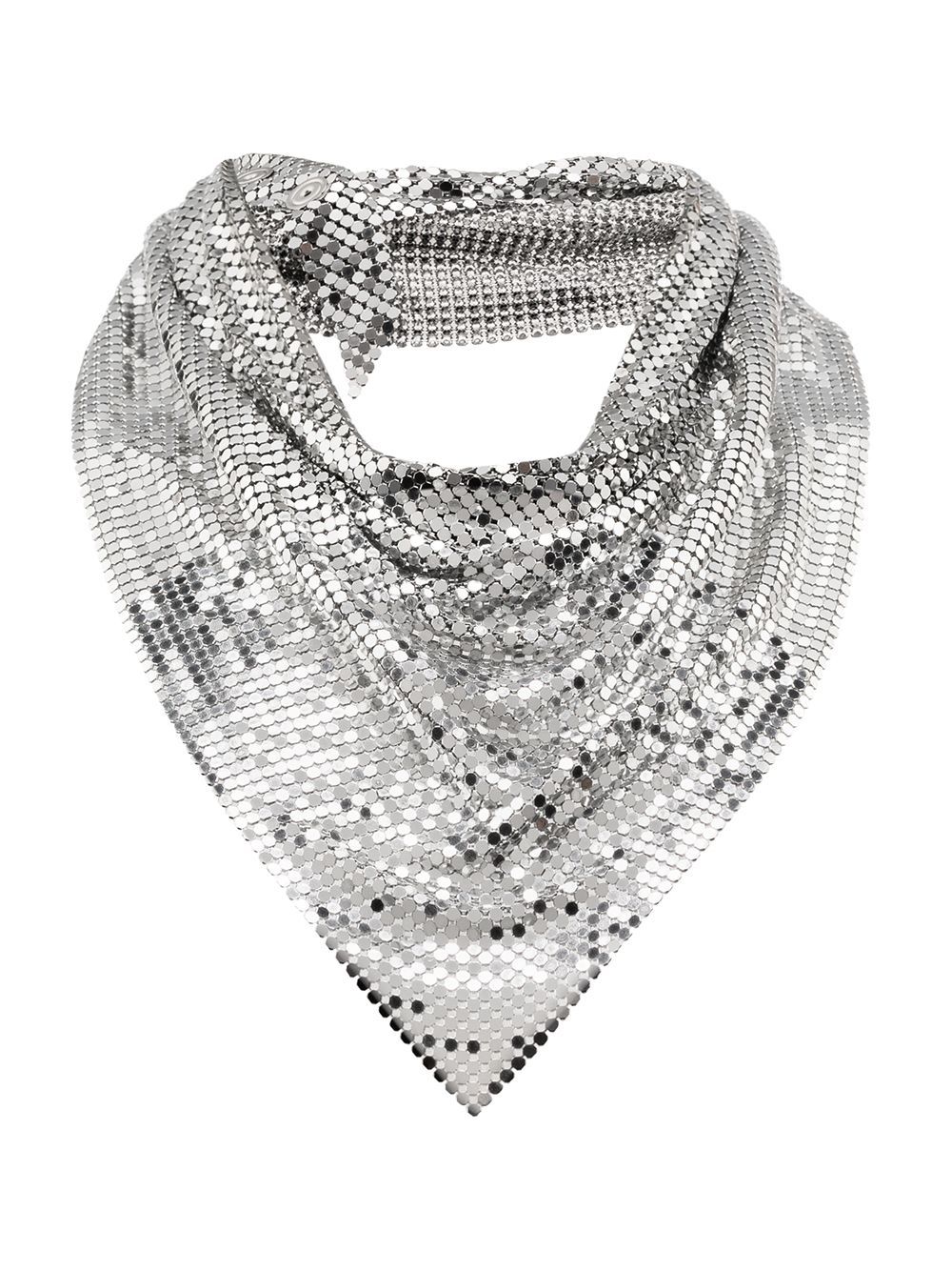 Draped mesh necklace - Silver