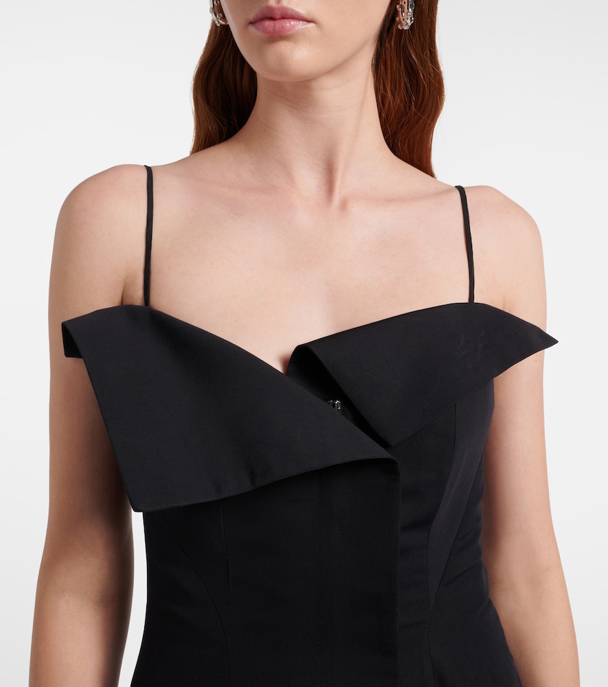 Skylar cotton and silk midi dress