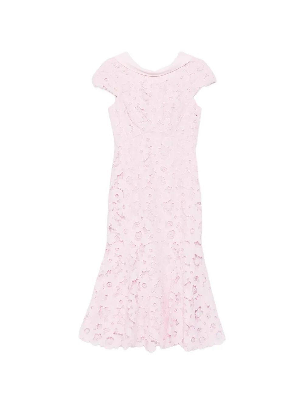 Lace Scoop Back Midi Dress