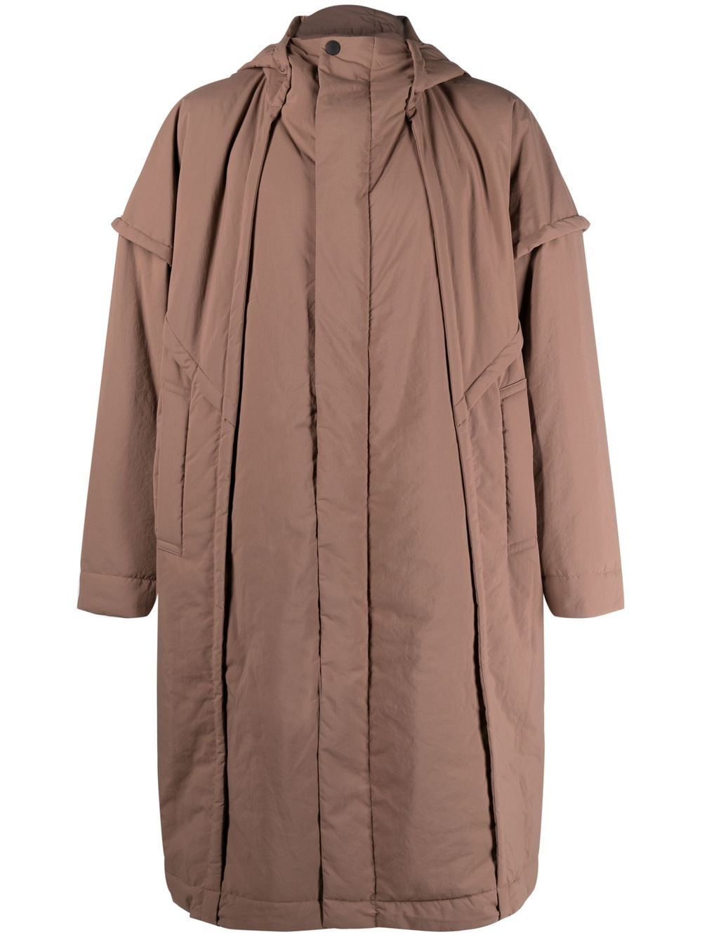 Frame hooded padded coat - Brown