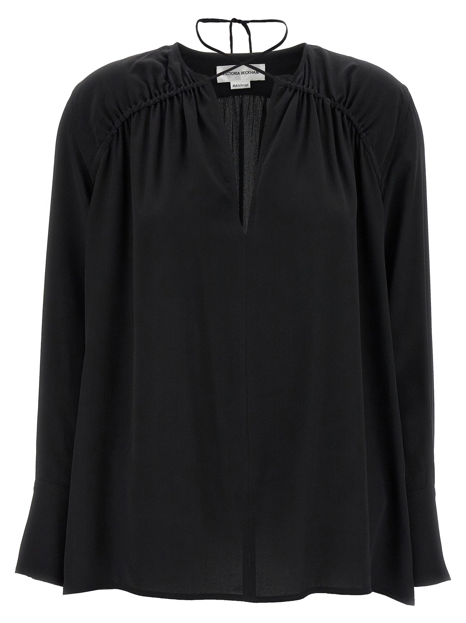 Gather Detail Tie Blouse