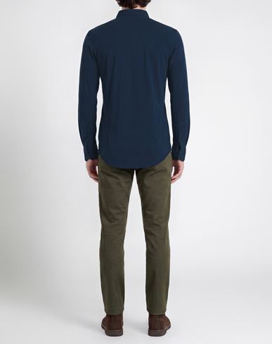 R3d Wöôd Man Polo shirt Navy Size S Cotton, Elastane