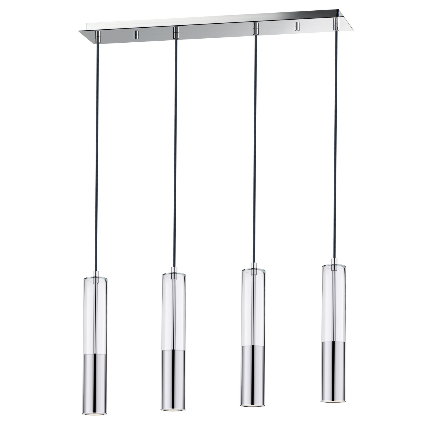 Polished Chrome LED Linear Pendant from the Torch Collection