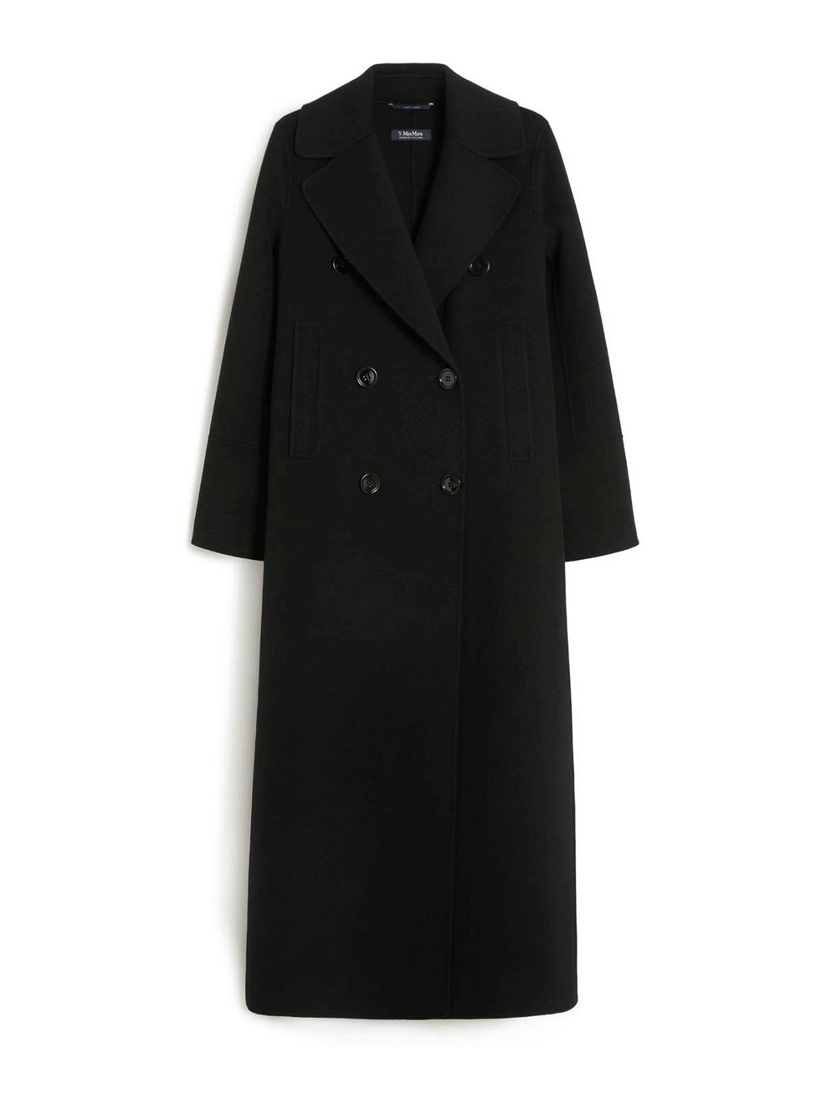 Custodi Long Wool Coat With Martingale