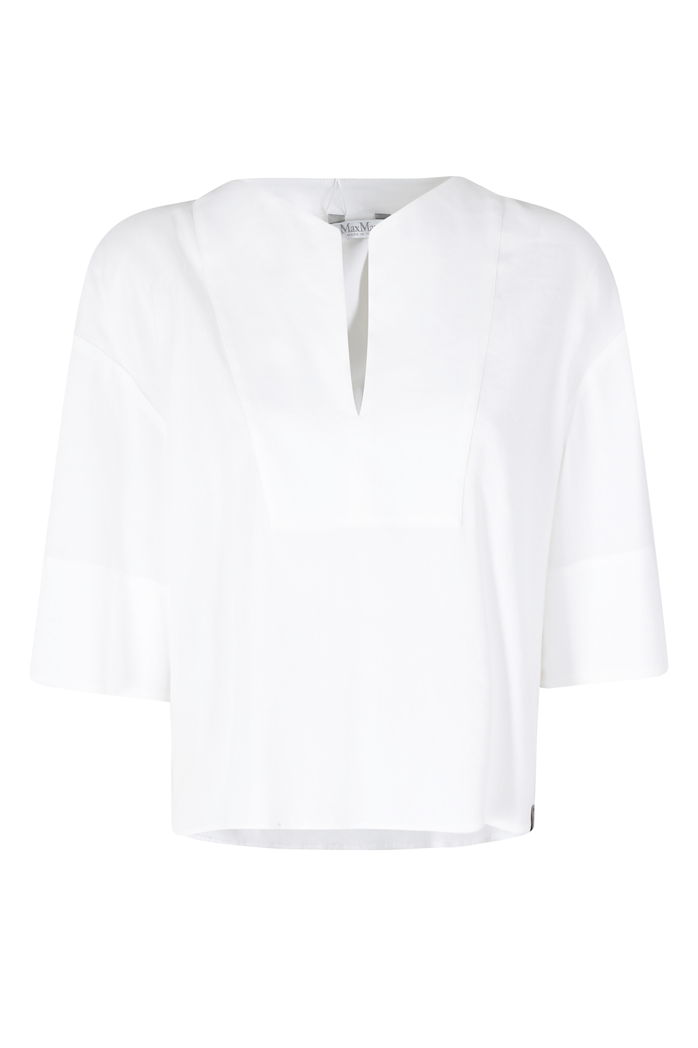 Sospiro White Lino Viscosa Elastan Camicia - Women