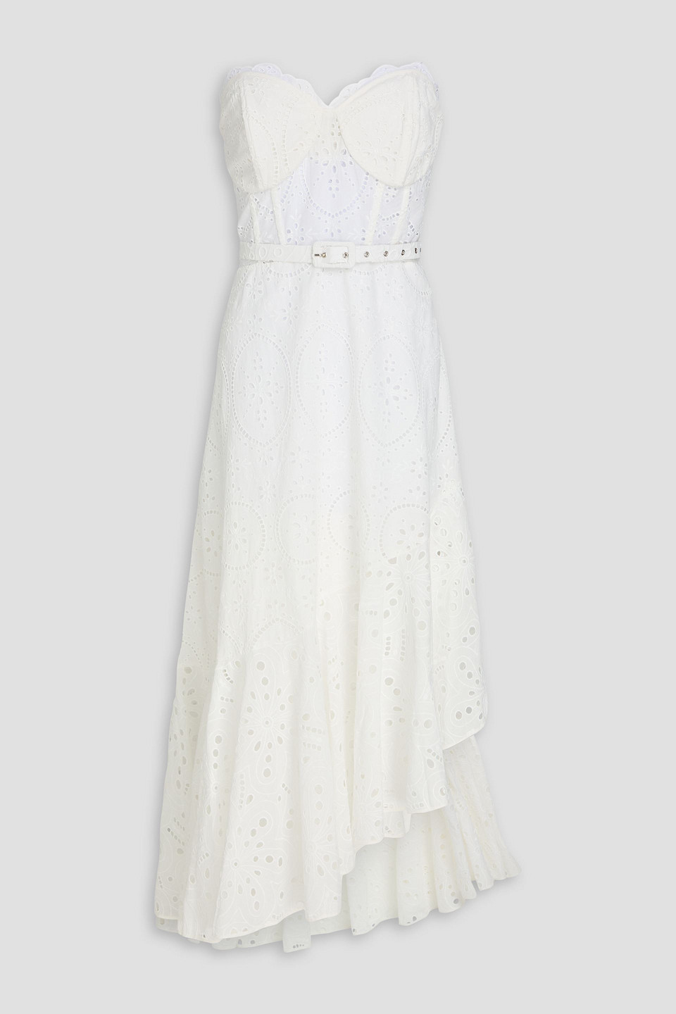 Charo Ruiz Ibiza | Charo Ruiz Ibiza - Aurora strapless belted broderie anglaise cotton-blend midi dress - White - XL | Realry Charo Ruiz Ibiza | Charo Ruiz Ibiza - Aurora strapless belted broderie anglaise cotton-blend midi dress - White - XL | Realry
