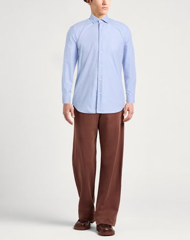 Man Shirt Sky blue Size S Cotton