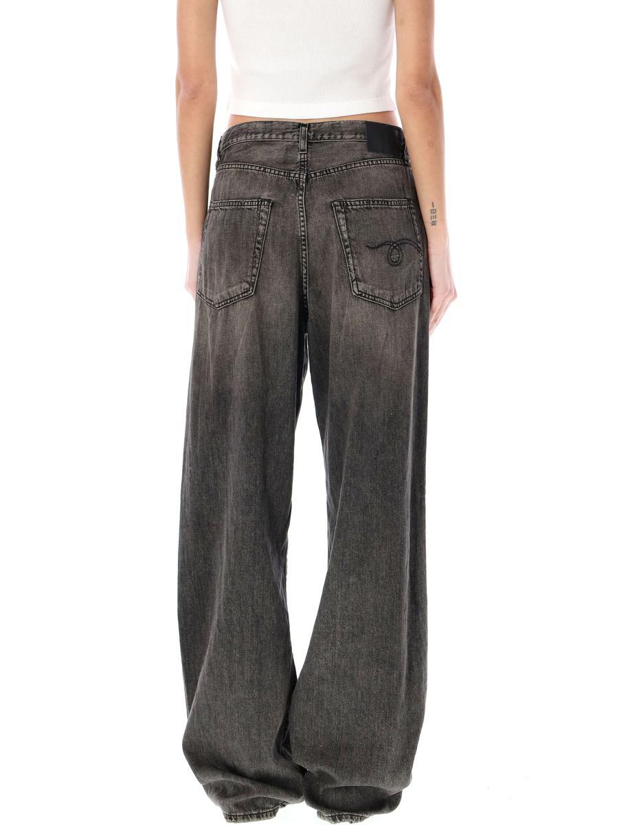 Damon Pleated Wide Leg Jean