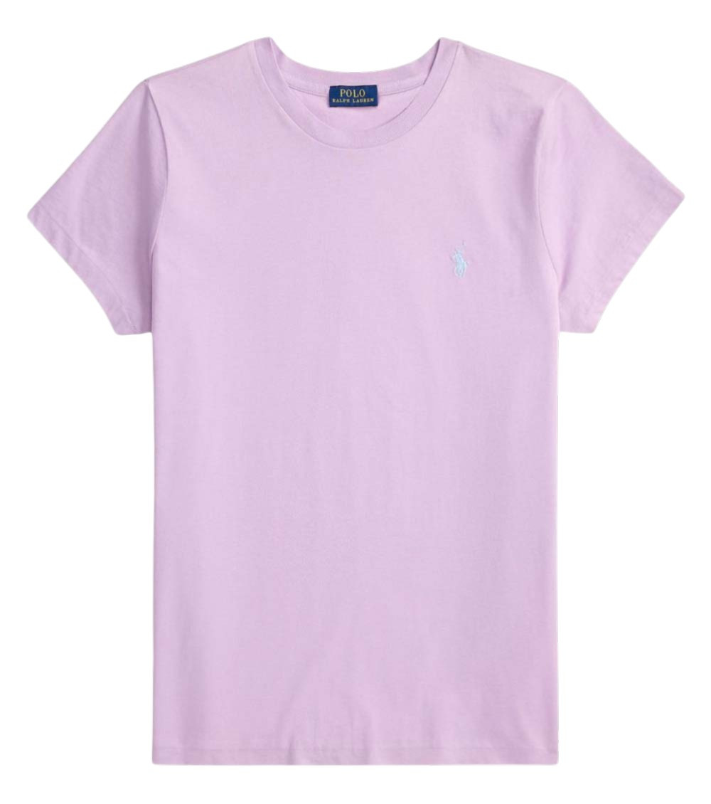 Light Purple Crew Neck Logo T-Shirt