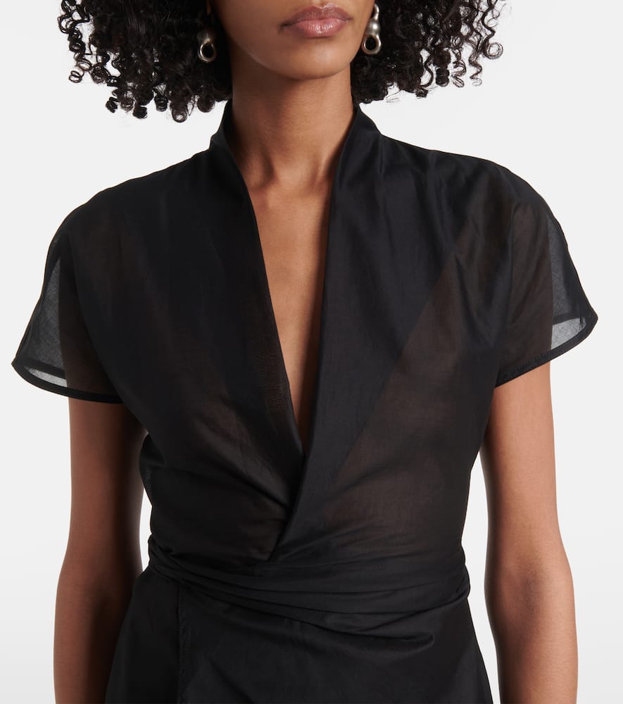 Rick Owens Laura cotton wrap top