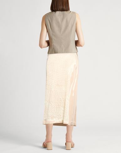 Woman Midi skirt Ivory Size 4 Viscose, Elastane