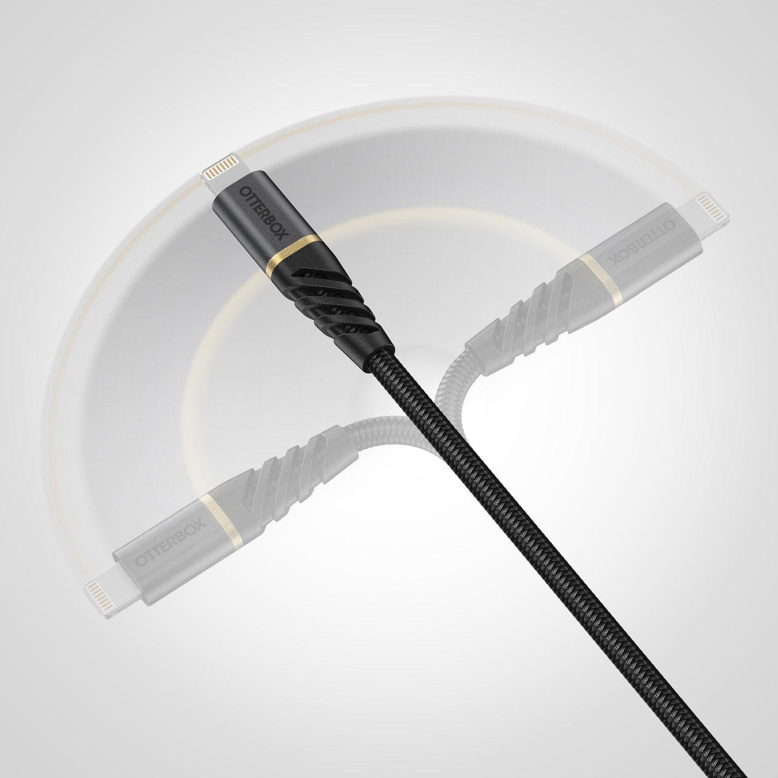 Lightning to USB-C Fast Charge Cable - Premium Glamour Black
