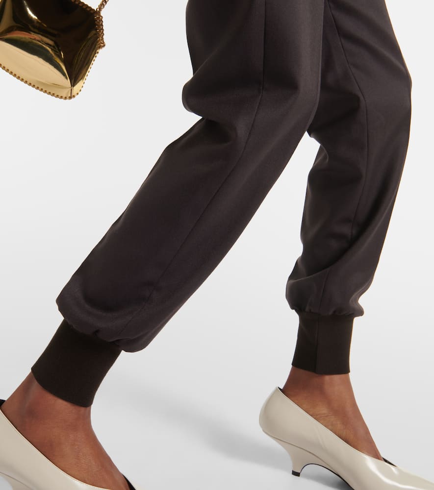 Wool flannel sweatpants