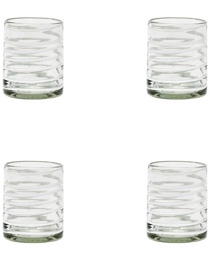 Set Of 4 Meridia Mexican Glassware Dofs
