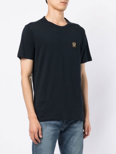 Logo-patch crew neck T-shirt