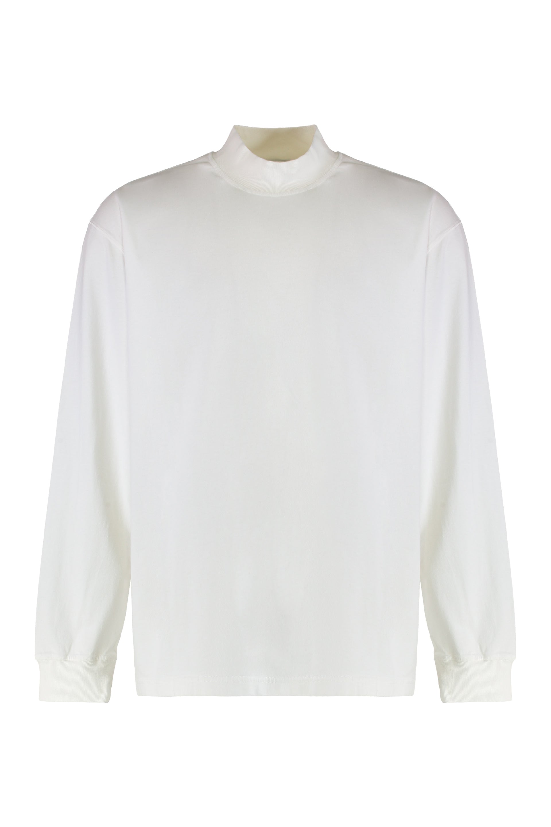 Oversized T-shirt with Long Sleeves in Cotton Jersey