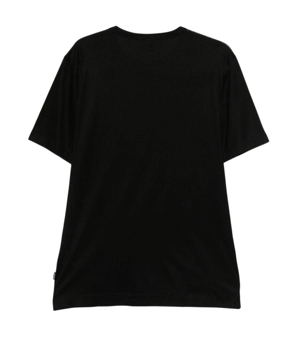 Black Solid Crew Neck T-Shirt