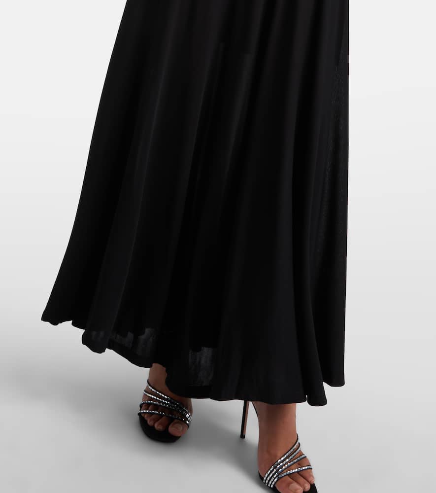 Ruched maxi dress
