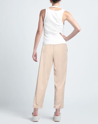 Woman Pants Sand Size XL Viscose, Polyester, Elastane