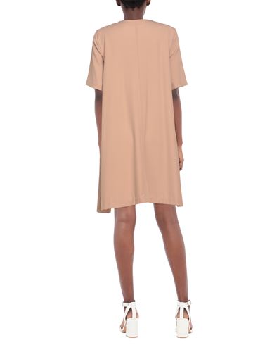 Woman Mini dress Beige Size 8 Polyester, Elastane