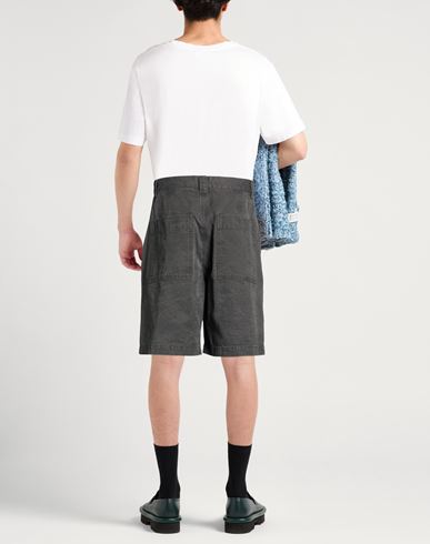 Man Shorts & Bermuda Shorts Charcoal Size 30 Cotton