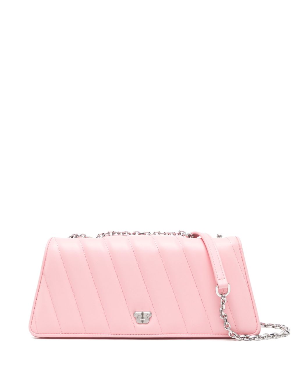 Leather cross body bag - Pink