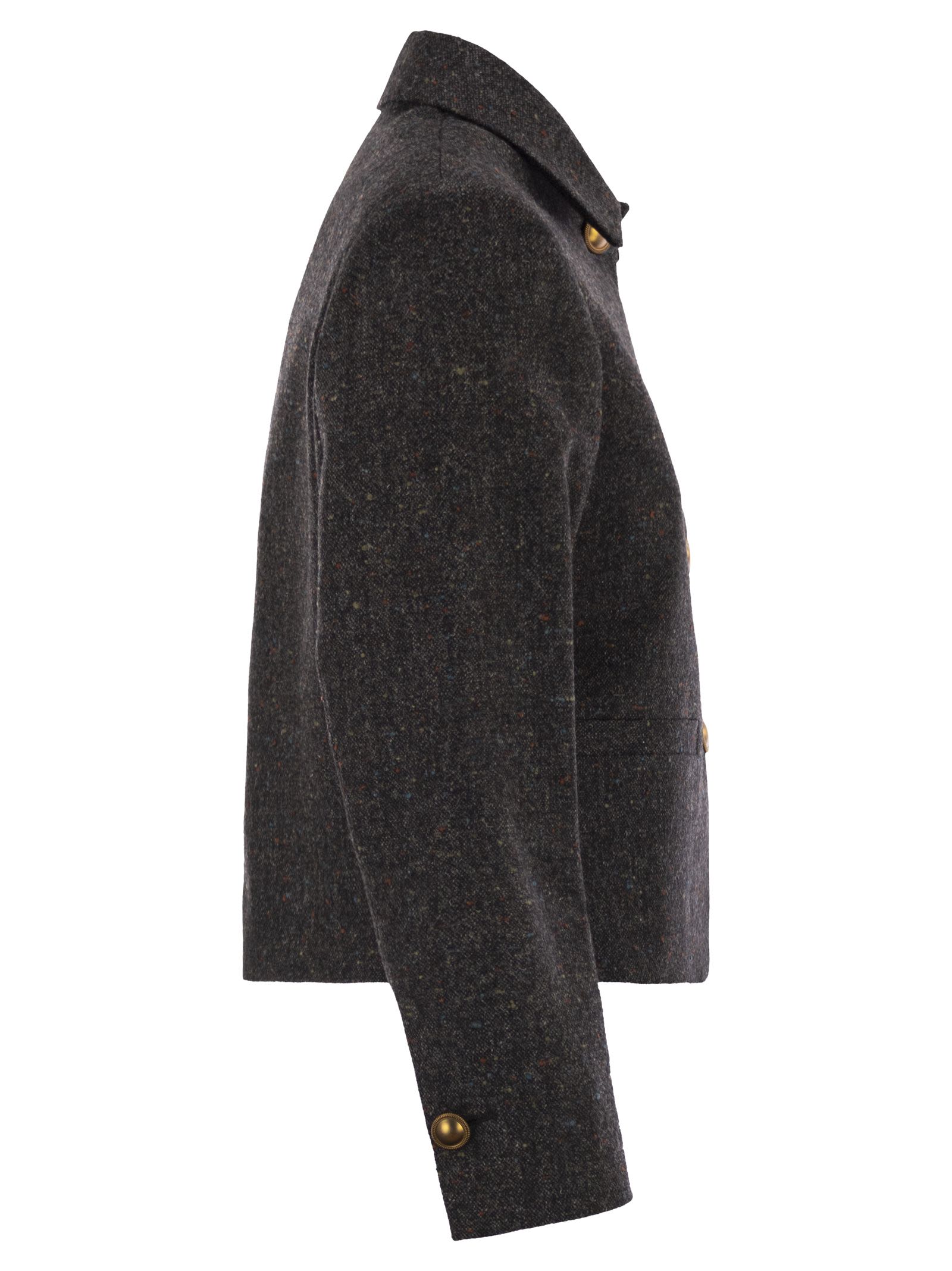Saulina Aria Shirt Style Jacket In Wool And Cashmere
