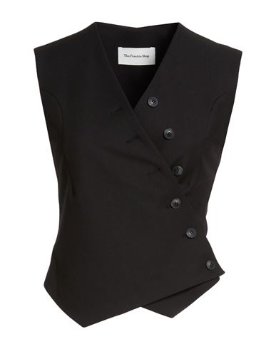 Woman Tailored Vest Black Size XS Polyester, Rayon, Elastane