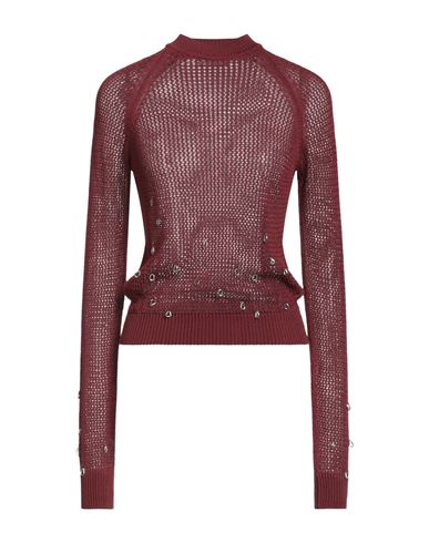 Woman Sweater Burgundy Size S Cotton