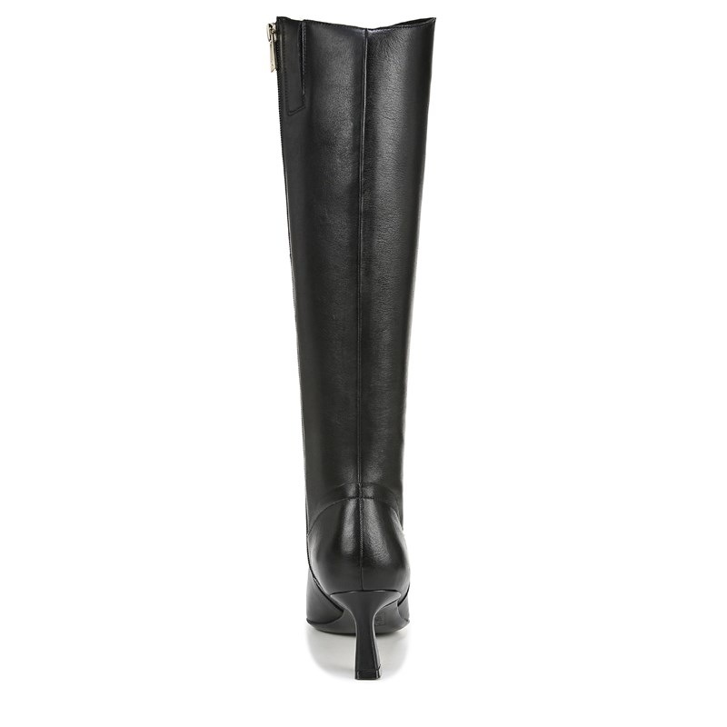 Deesha Narrow Calf Knee High Boots, Black Leather