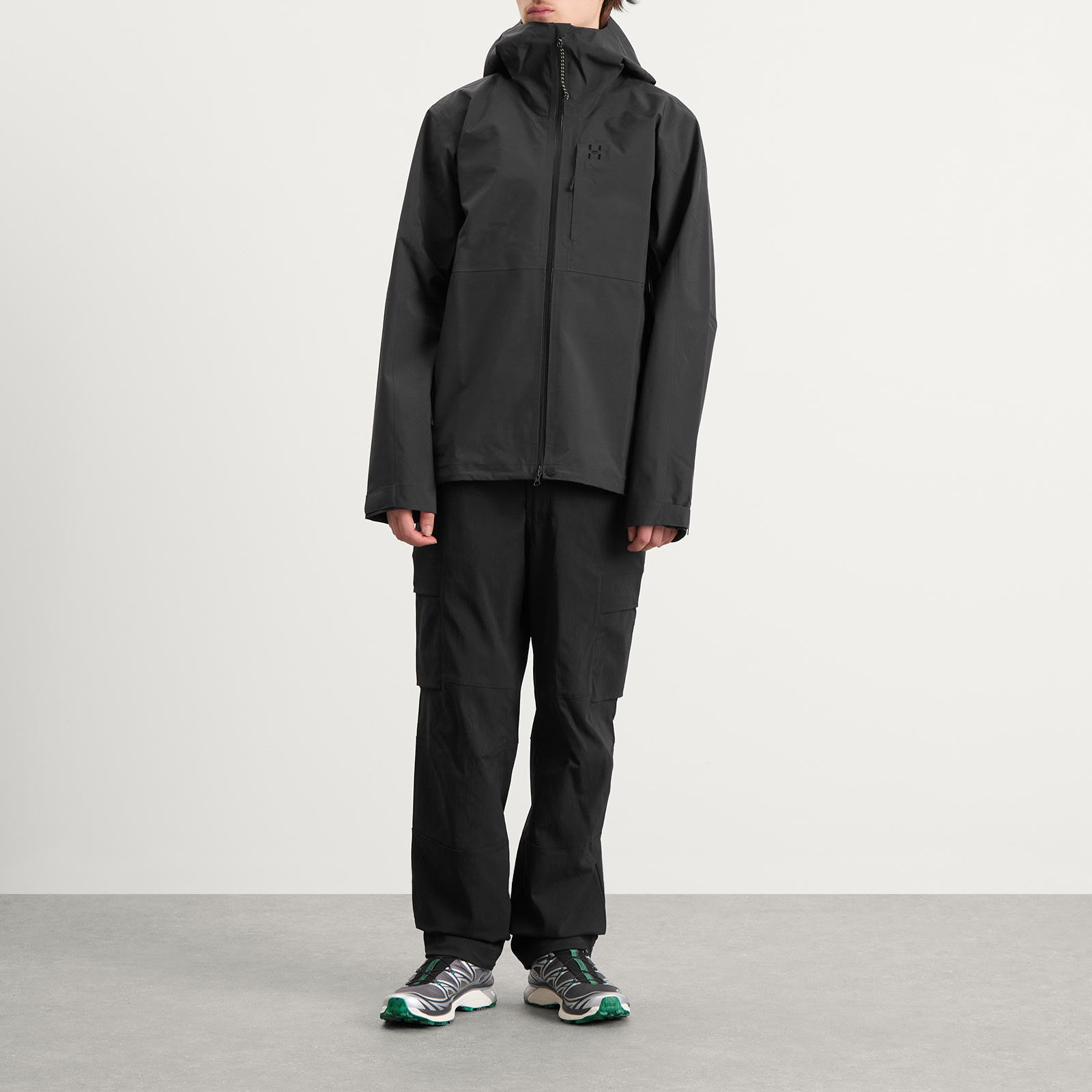 Men's Front Proof II Waterproof Jacket True Black