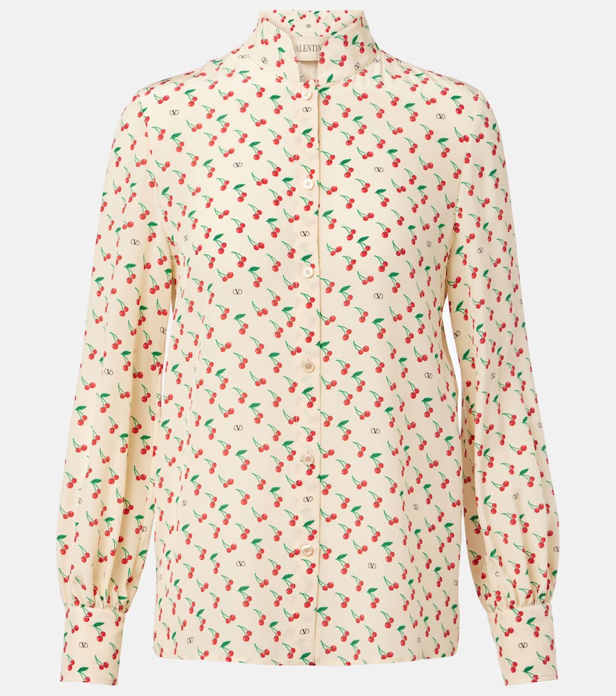 Cady Couture printed silk blouse