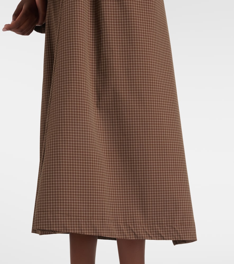 Róhe Checked belted coat
