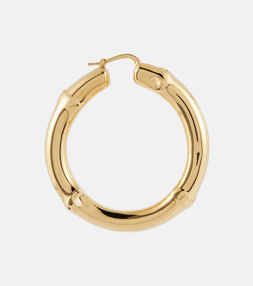 Jil Sander Bamboo hoop earrings