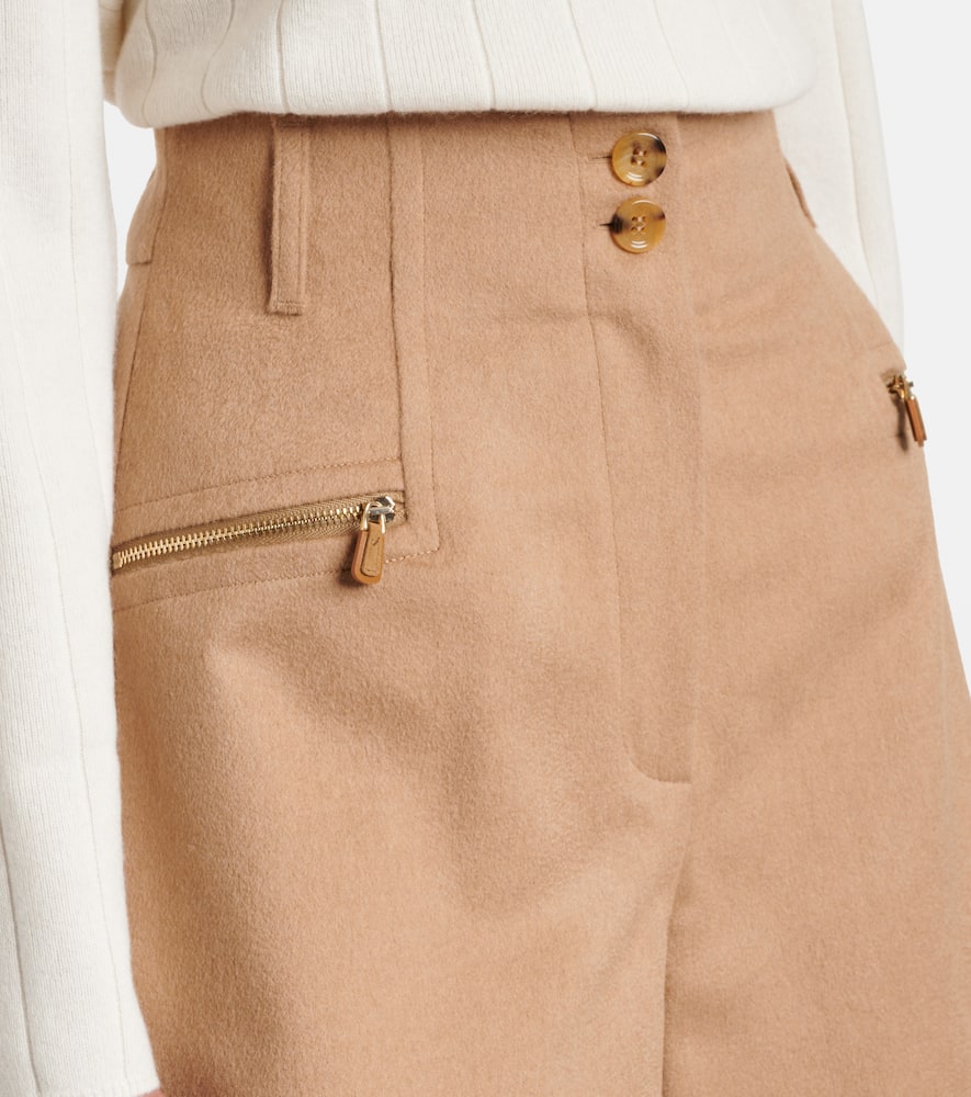 Lola camel hair shorts