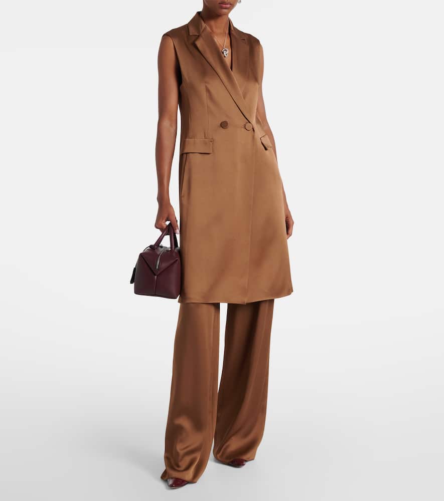 Afgano belted satin jacket