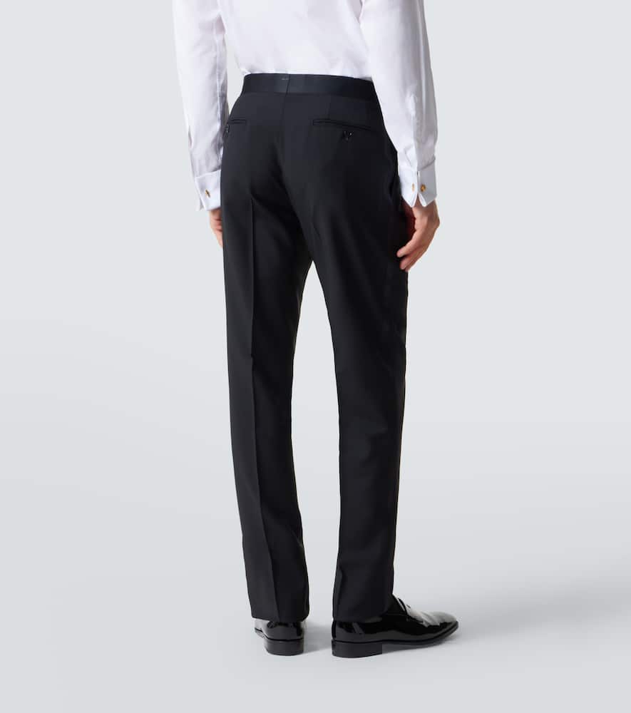 Wool and mohair suit pants