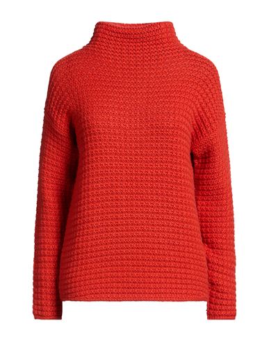 Woman Turtleneck Tomato red Size 8 Cashmere