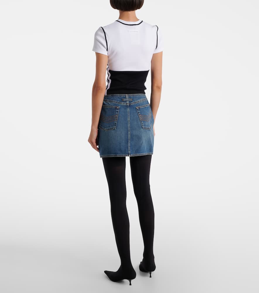 Denim miniskirt
